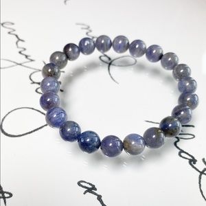 Designer Tanzanite Mala Bracelet intention jewelry